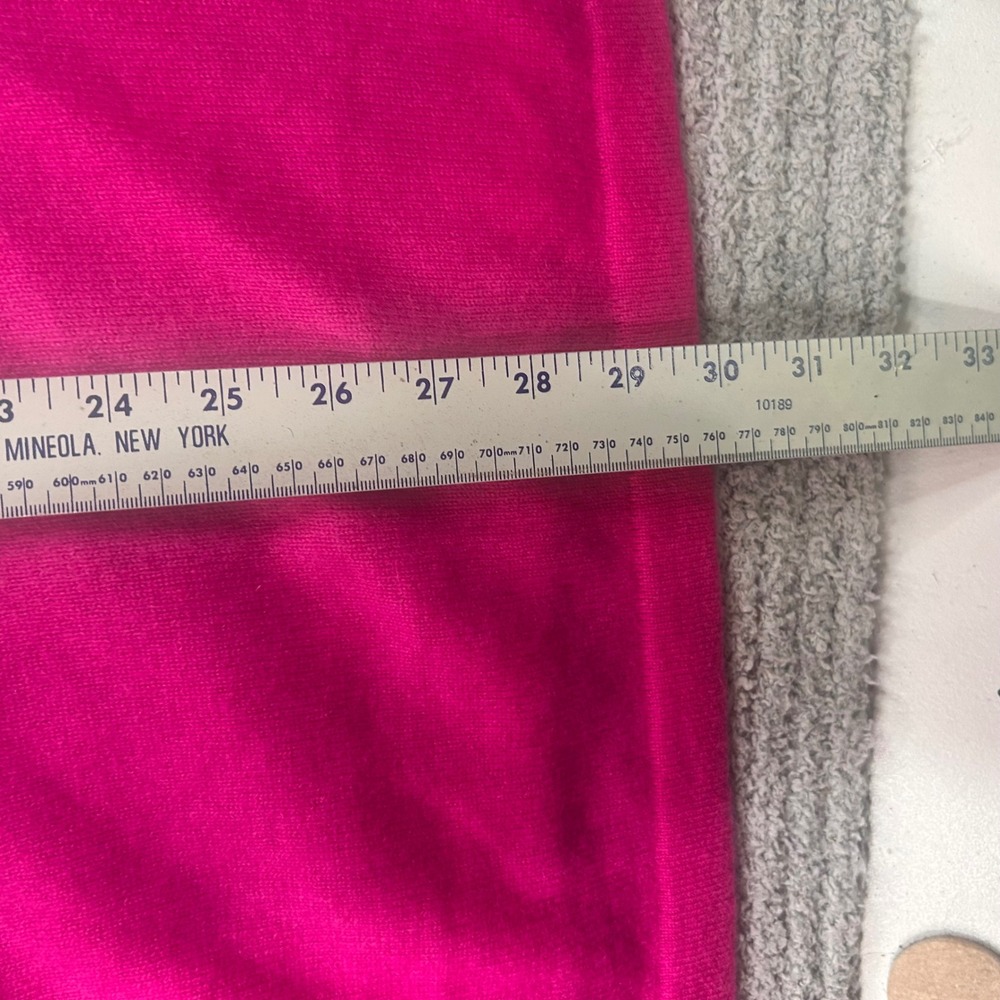 Precious Fibers Cashmere Sweater Hot Pink 1X Luxury Barbiecore Quiet Luxury NWT - Picture 5 of 5